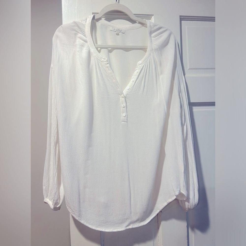 Z Supply White Blouse size Medium